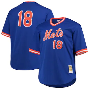 mens mitchell and ness darryl strawberry royal new york met